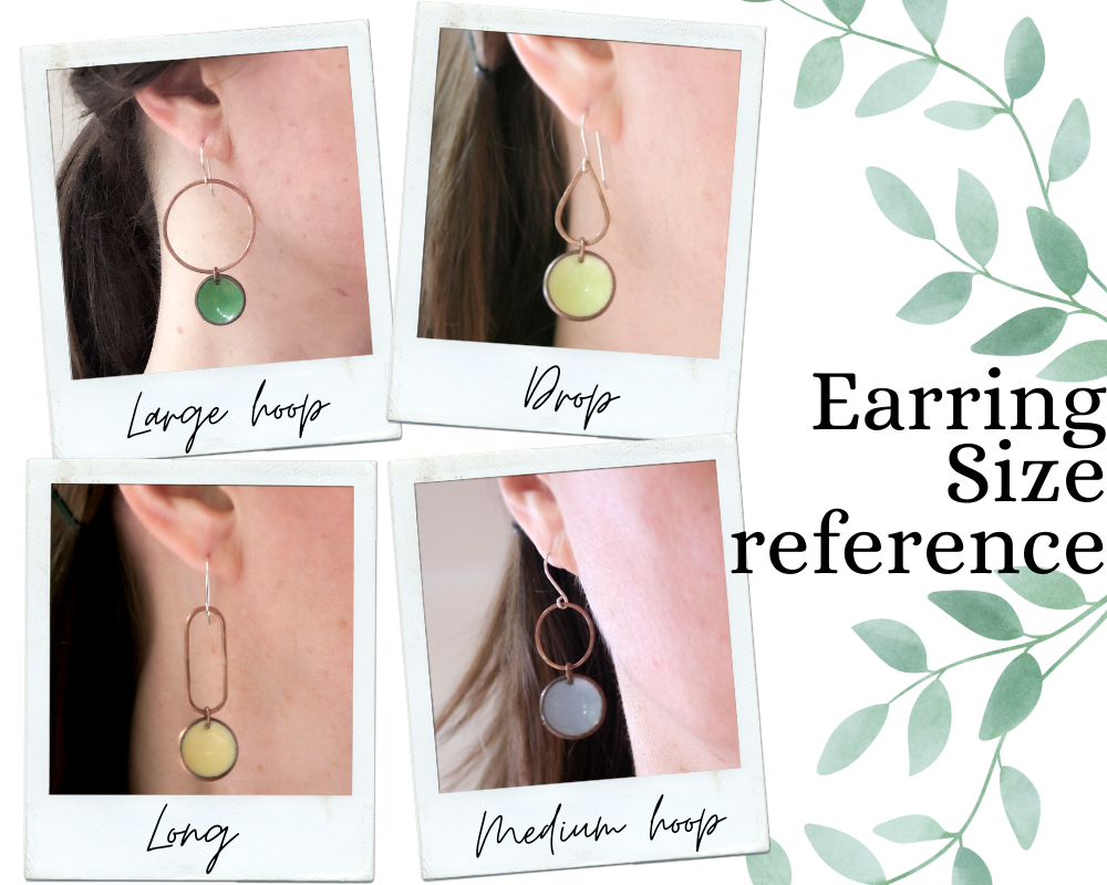 Small Drop Copper Penny earrings [made to order]