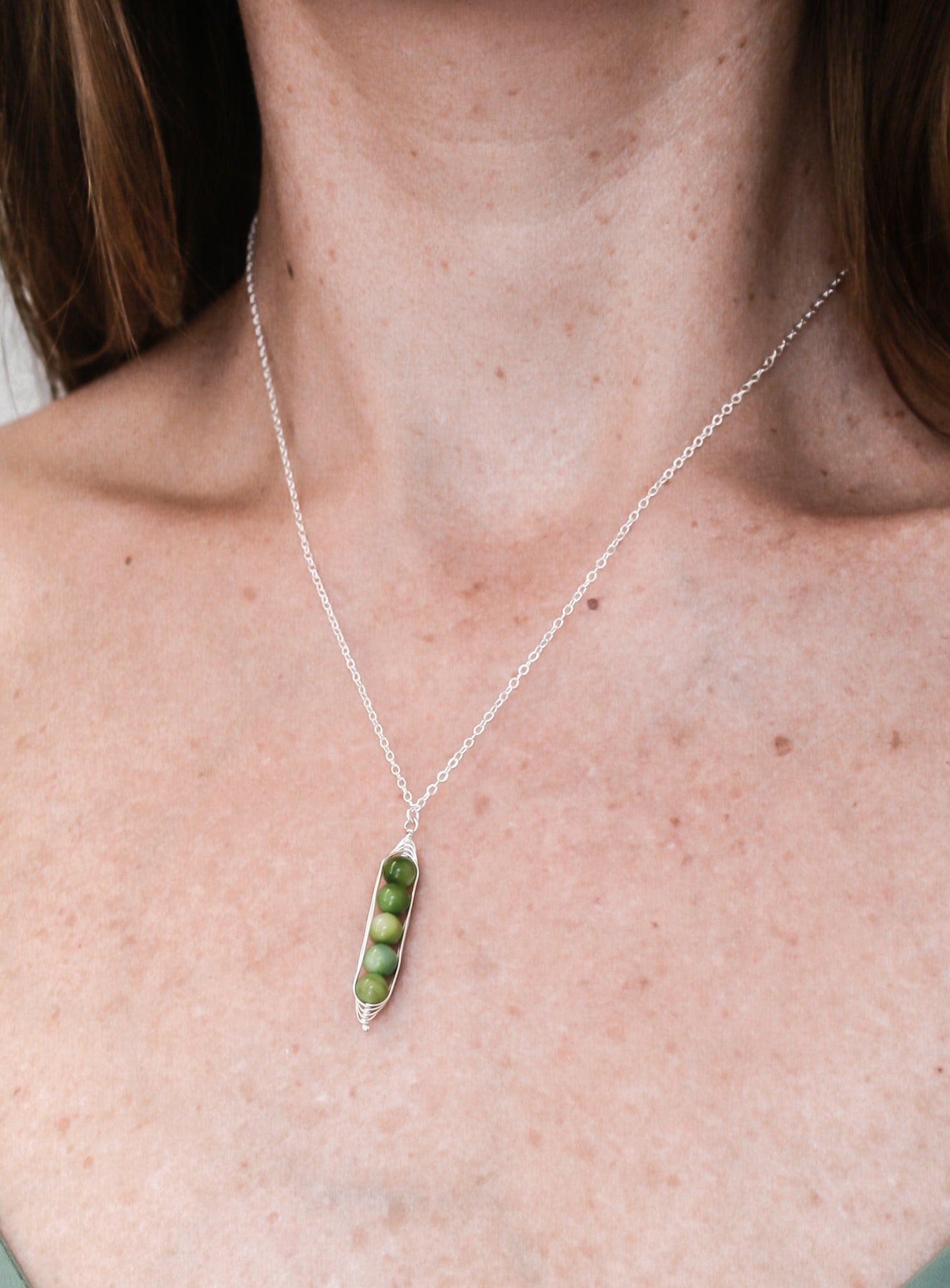 Five peas in a pod necklace  [made to order]