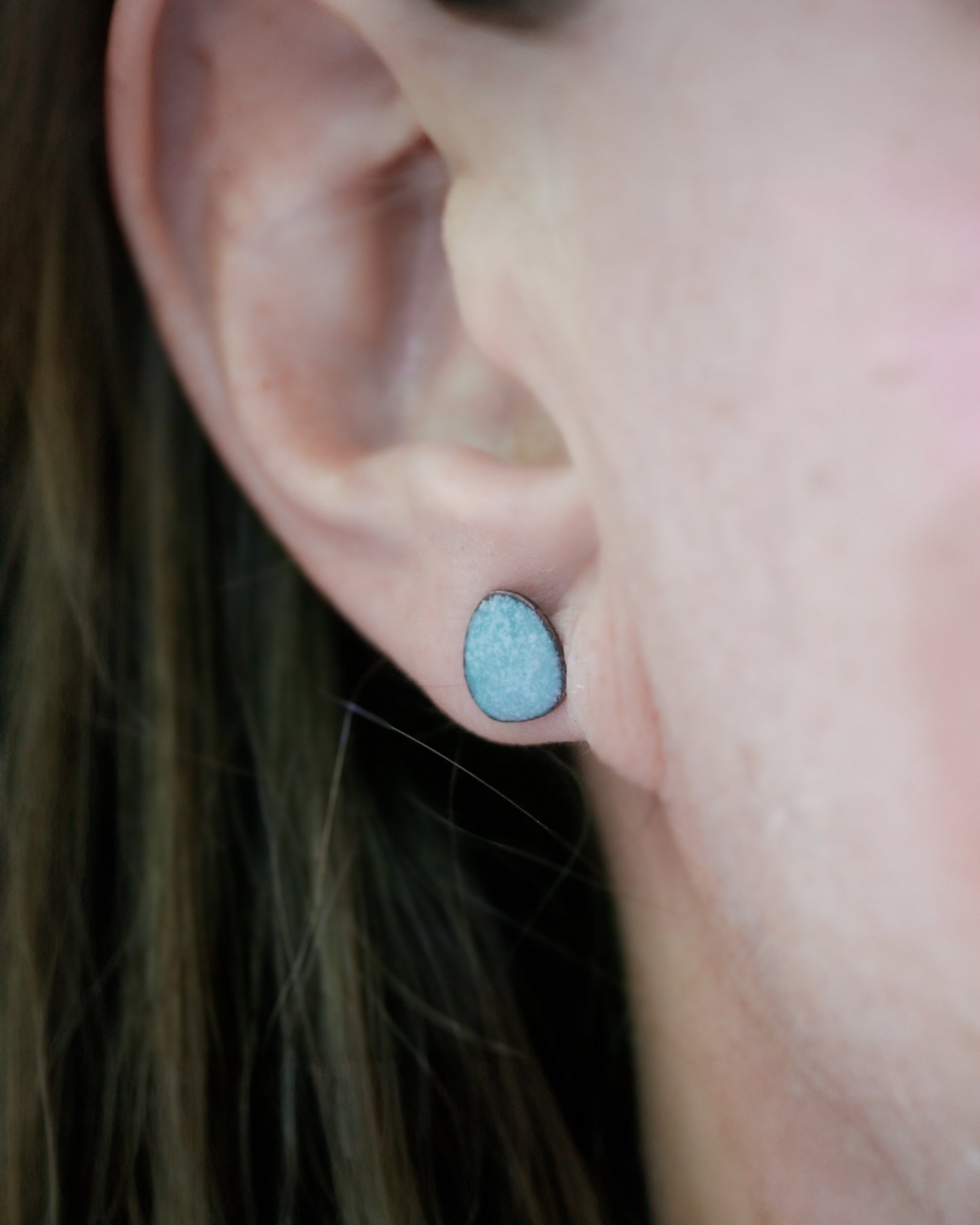 Bitty post, stud earrings- new enamel blends [ready to ship]